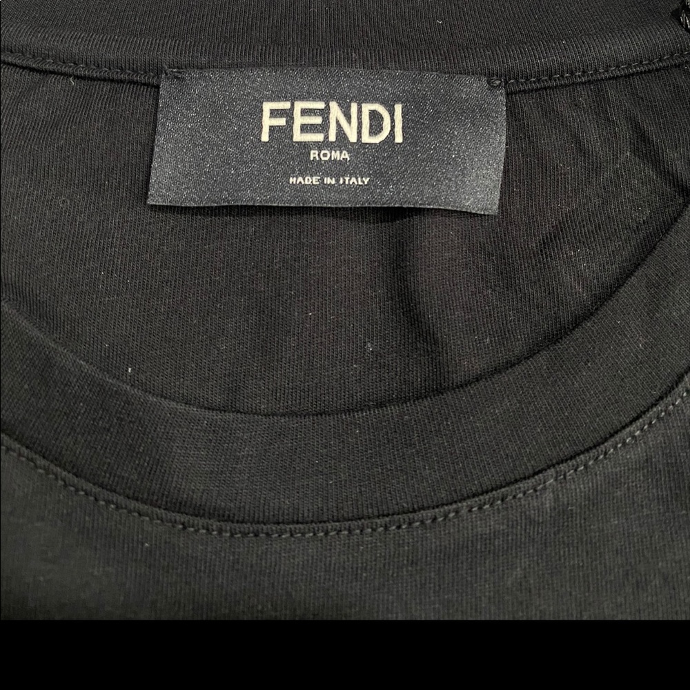 Fendi FF Print Black T shirt